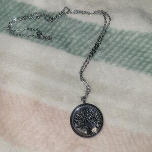 Silver Tree Pendant Necklace